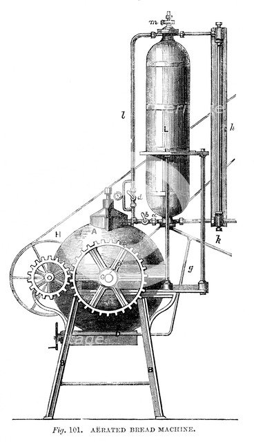 Aerated Bread Machine, 1866. Artist: Unknown