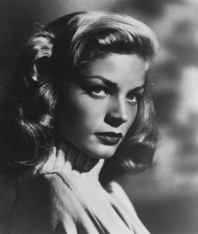 Lauren Bacall, American film and stage actress and model. Artist: Unknown