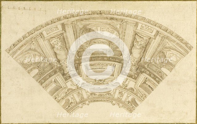 Design for Trompe l'Oeil Cupola, n.d. Creator: Unknown.