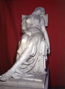  'Lucretia'. Marble Sculpture by Damiá Campeny.