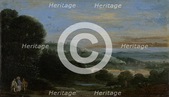 Landscape with the Walk to Emmaus, 17th century - 18th century. Creator: Unknown.