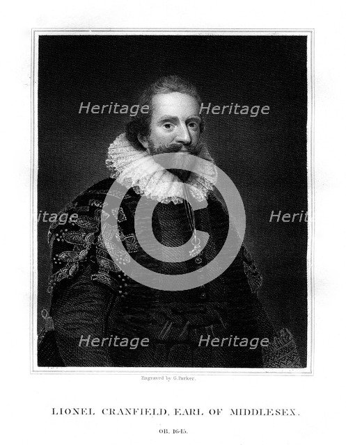 Lionel Cranfield, 1st Earl of Middlesex, (1824).Artist: G Parker