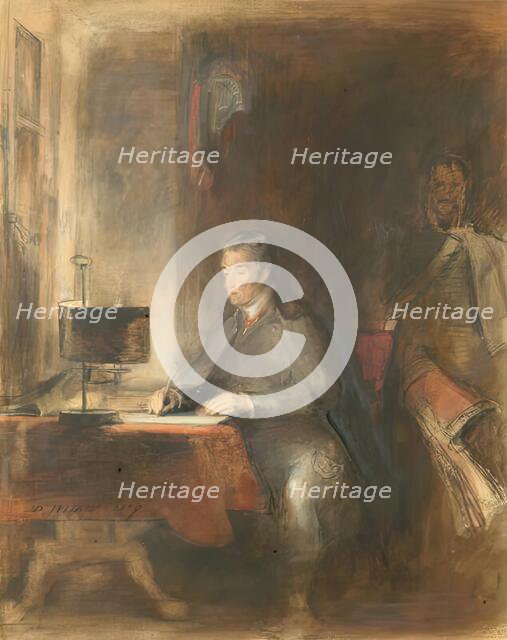 Study for 'The Duke of Wellington writing Dispatches', 1829. Creator: David Wilkie.