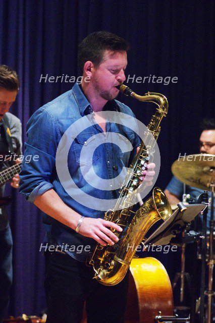 Paul Booth, Watermill Jazz Club, Dorking, Surrey, September 2015. Artist: Brian O'Connor.