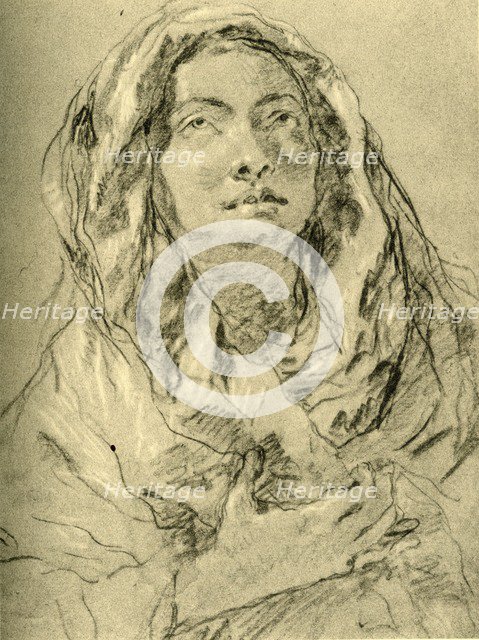 'Mater Dolorosa', mid 18th century, (1928). Artist: Giovanni Battista Tiepolo.