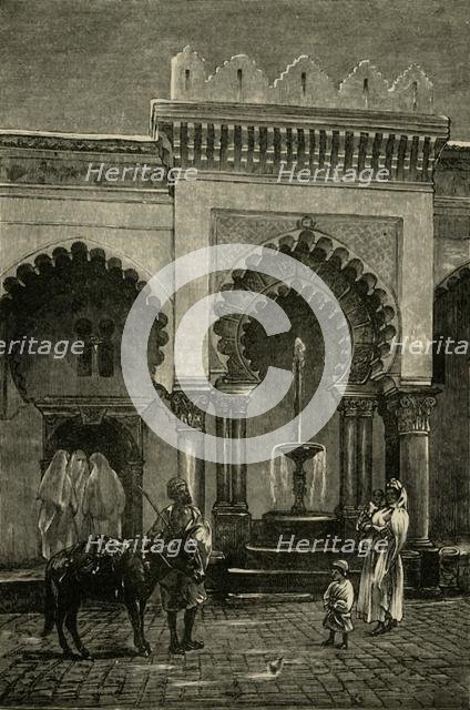 'Colonnade of the Mosque of Djamaa-El-Kebir, Algiers', 1890.   Creator: Unknown.