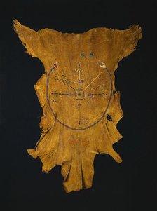 Replica of a Drypainting (Iikaah) after a drypainting by Tsi-tcaci, late 1800s-early 1900s. Creator: Unknown.