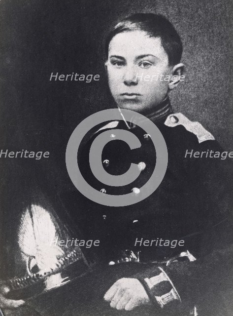 Nikolai Rimsky-Korsakov, Russian composer, as a naval cadet, 1856. Artist: Unknown