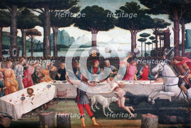 'The Banquet in the Pine Forest', 1482-1483. Artist: Sandro Botticelli