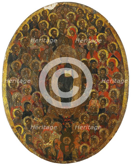 Deesis, 17th century. Artist: Russian icon  