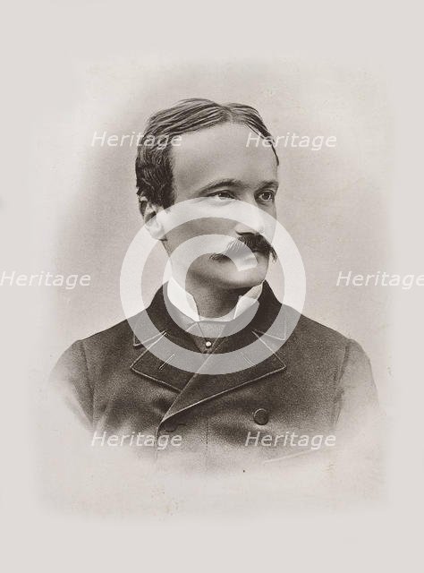 Portrait of the librettist and composer Arrigo Boito (1842-1918), 1884. Creator: Anonymous.