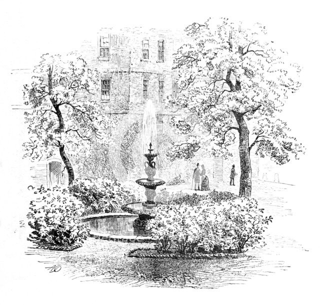 'The Fountain, Middle Temple', 1890. Artist: Unknown.