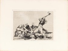 Los Desastres de la Guerra (The Disasters of War), Plate 3: Lo mismo (The same) , 1810s. Creator: Goya, Francisco, de (1746-1828).