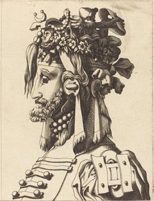 Bust of a Man in an Extravagant Costume, 1560/1600. Creator: Unknown.