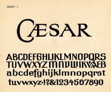 Sheet 1, from a portfolio of alphabets, 1929. Artist: Unknown.
