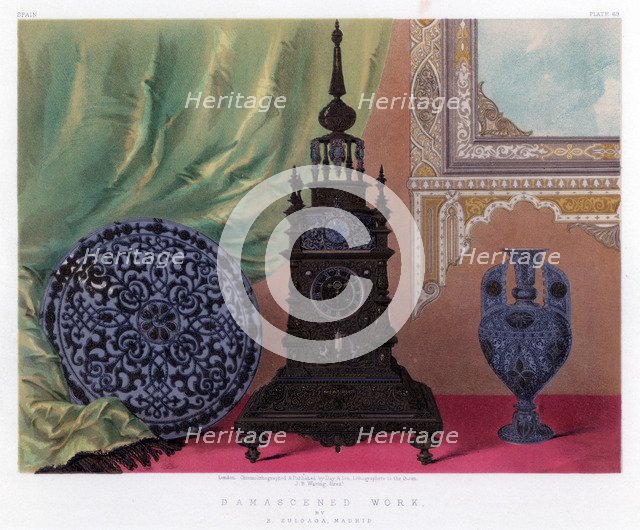 'Damascened Work', 19th century.Artist: John Burley Waring