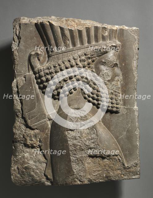 Fragment of a Wall Decoration from the Palace of Xerxes: "Guardsman" in Procession, 486-465 BC. Creator: Unknown.