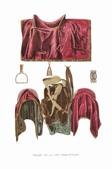 Saddle of Prince Dmitry Pozharsky. From the Antiquities of the Russian State, 1849-1853. Creator: Solntsev, Fyodor Grigoryevich (1801-1892).