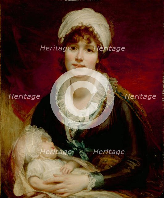 Lady Beechey and Her Baby, c1800. Creator: Sir William Beechey.