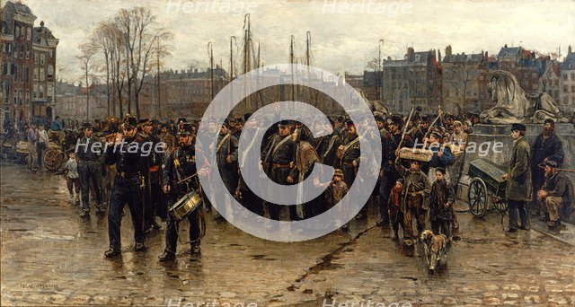 Transport of colonial soldiers. Artist: Israëls, Isaac (1865-1934)