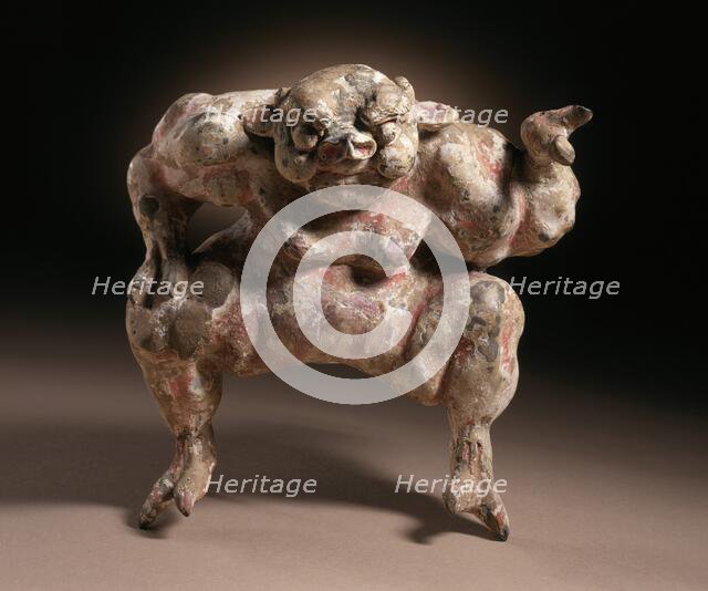 Funerary Sculpture of a Demon, between c.618 and c.700. Creator: Unknown.