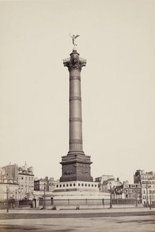 Column of July, Paris, between 1860 and 1870. Creator: Edouard Baldus.