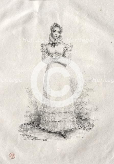 Young Woman Standing. Creator: Horace Vernet (French, 1789-1863).