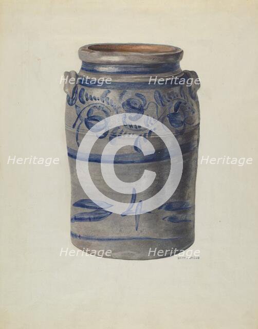 4 Gal Crock, c. 1940. Creator: Betty Jacob.