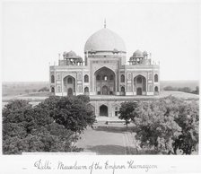 Delhi, Mausoleum of the Emperor Humayoon, Late 1860s. Creator: Samuel Bourne.