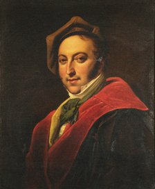 Portrait of the composer Gioachino Antonio Rossini (1792-1868). Creator: Anonymous.