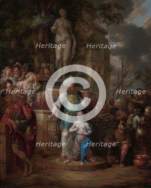 Sacrifice of Iphigenia, 1690-1700. Creator: Arnold Houbraken.