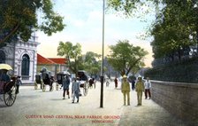 Queens Road Central, near the Parade Ground, Hong Kong, China, c1900s. Artist: Unknown