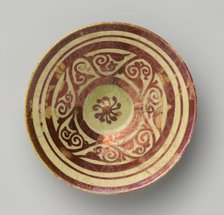 Tell Minis Bowl with Vegetal Scroll, Syria, mid-12th century. Creator: Unknown.