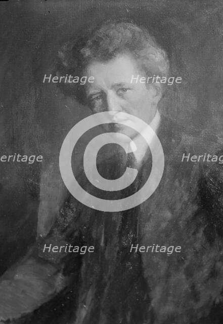 Portrait painting of Arnold Genthe, between 1896 and 1942. Creator: Arnold Genthe.