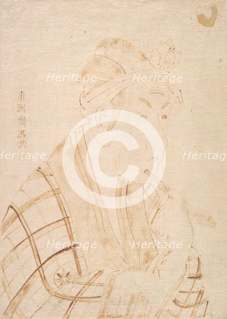 The Actor Matsumoto Koshiro as Banzuin Chobei. Creator: Tôshûsai Sharaku.