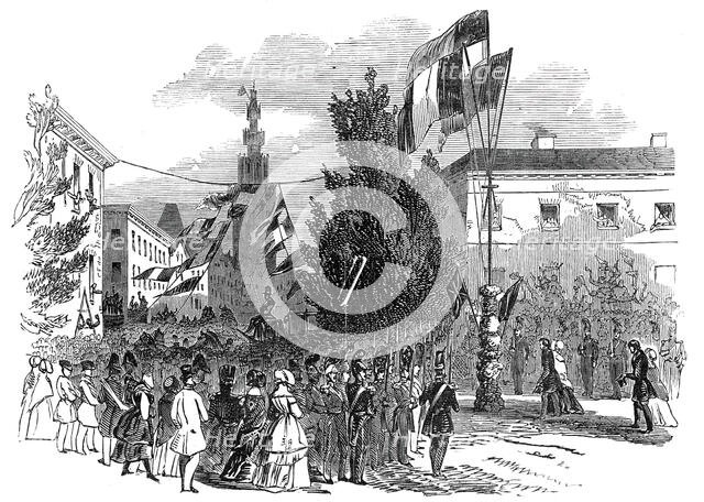Reception of Her Majesty at Antwerp, 1845. Creator: Unknown.