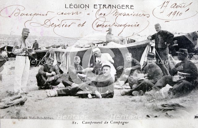 French Foreign Legion, Sidi Bel Abbes, Algeria, 1910.  Artist: Boumendil