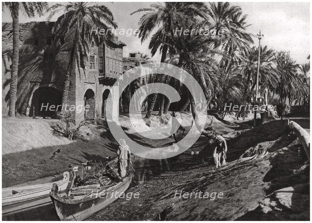 Serai Creek, Basra, Iraq, 1925. Artist: A Kerim