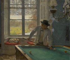 The Billiards Player , 1896. Creator: Tholen, Willem Bastiaan (1860-1931).