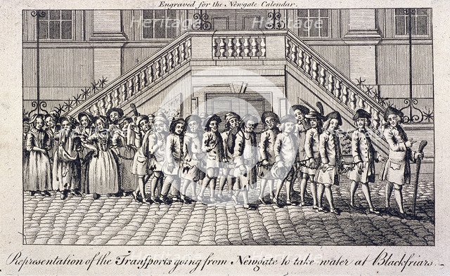 Old Bailey, Newgate Prison, London, c1760. Artist: Anon