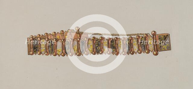 Bracelet, c. 1936. Creator: Gordena Jackson.