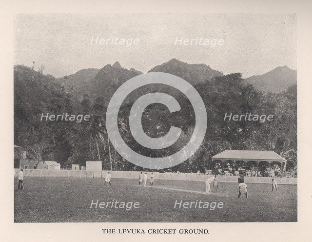 The Levuka Cricket Ground, Fiji, 1912. Artist: Unknown.