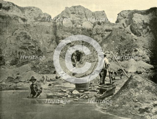 'Gold Diggers at Work near Beechworth, Victoria', 1901. Creator: Unknown.