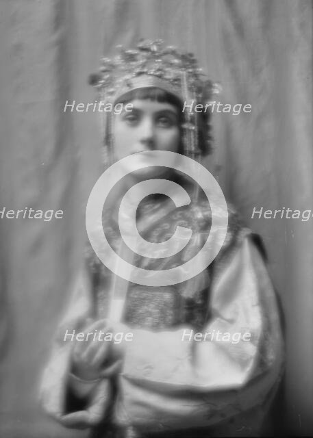 Day, Juliette, Miss, in costume for "Yellow Jacket", 1913 Jan. 16. Creator: Arnold Genthe.