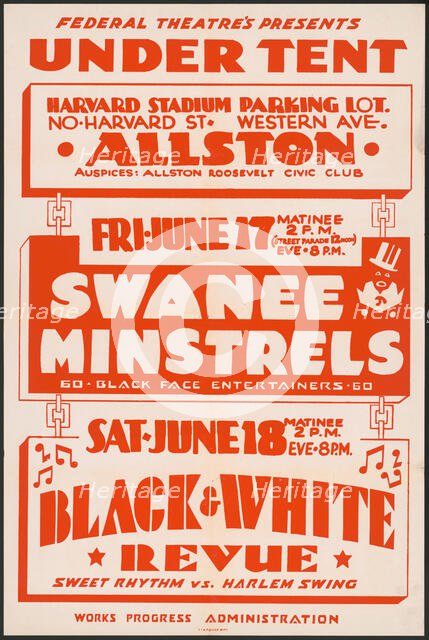 Swanee Minstrels, [193-]. Creator: Unknown.