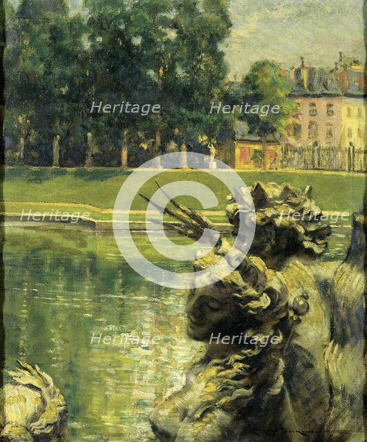 Bassin de Neptune, Versailles, 1913. Creator: Carroll Beckwith.