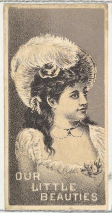 From the Actresses series (N57) promoting Our Little Beauties Cigarettes for Allen & Ginte..., 1890. Creator: Allen & Ginter.