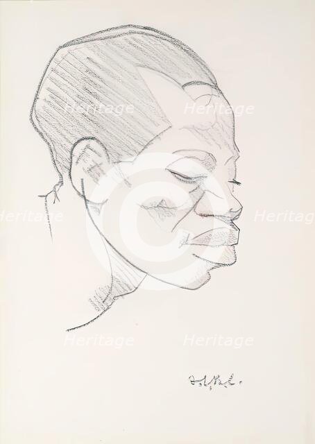 A Head, 1925-1937. Creator: Francis Campbell Bolleau Cadell.