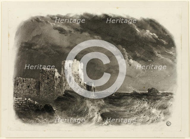 Ruined Castle by the Sea, n.d. Creator: John Rawson Walker.