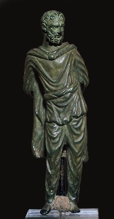 Roman bronze of a Gaulish prisoner. Artist: Unknown